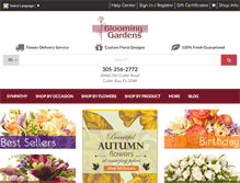 Tablet Screenshot of bloominggardens.net